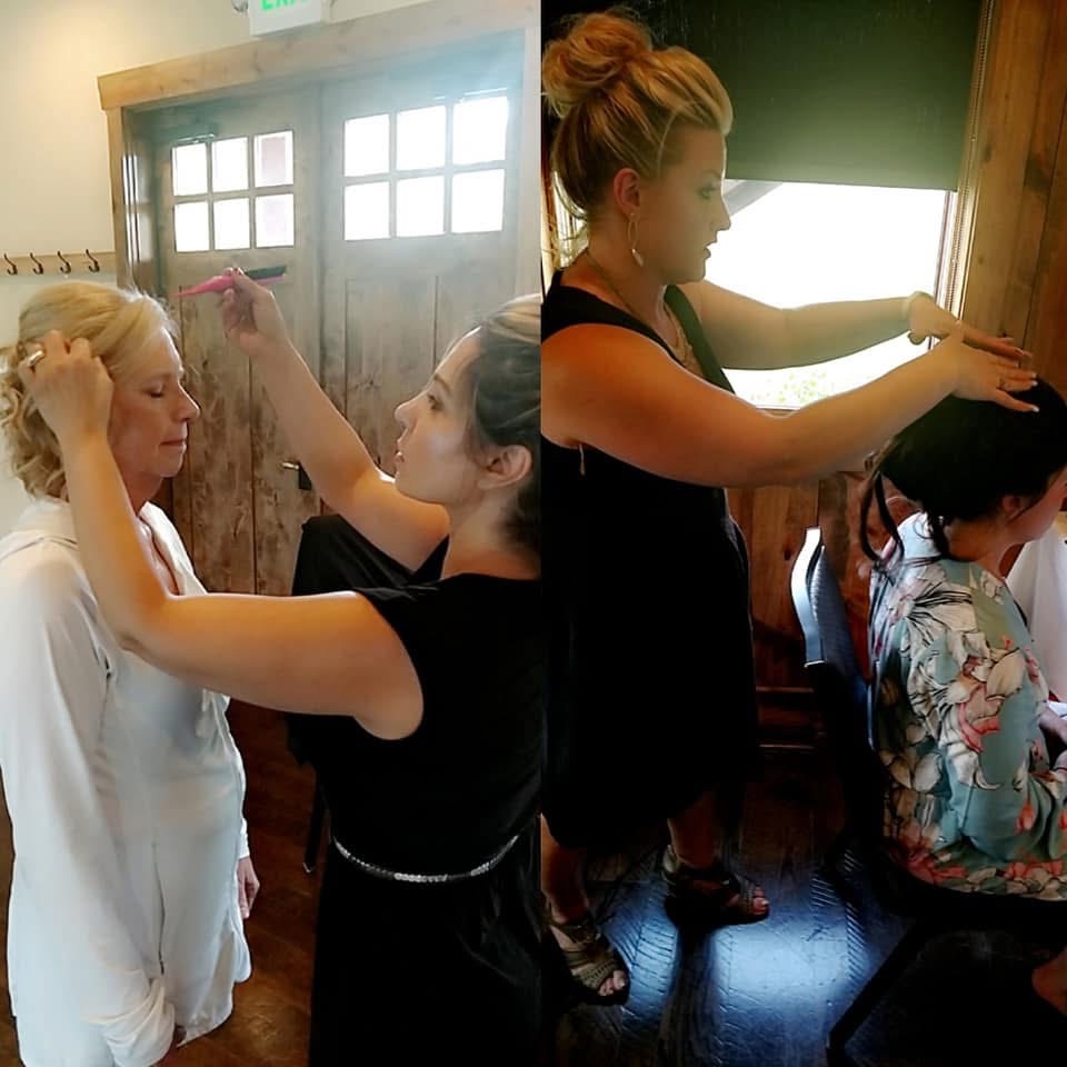 Salon Nevaeh and Day Spa styling area